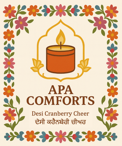 Desi Cranberry Cheer – Punjabi-Inspired Cranberry Wax Melts (Christmas Special)