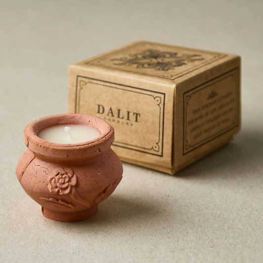 Dalit Range - Terracotta Beeswax Tea Light Candle - Jasmine Scent