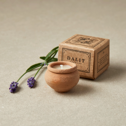 Dalit Range - Handmade Terracotta Beeswax Clay Tea Light Candle