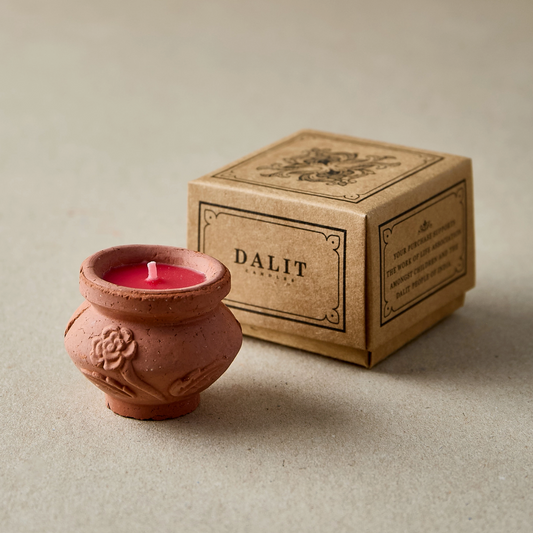 Dalit Range - Terracotta Tea Light Candle - Rose Scented