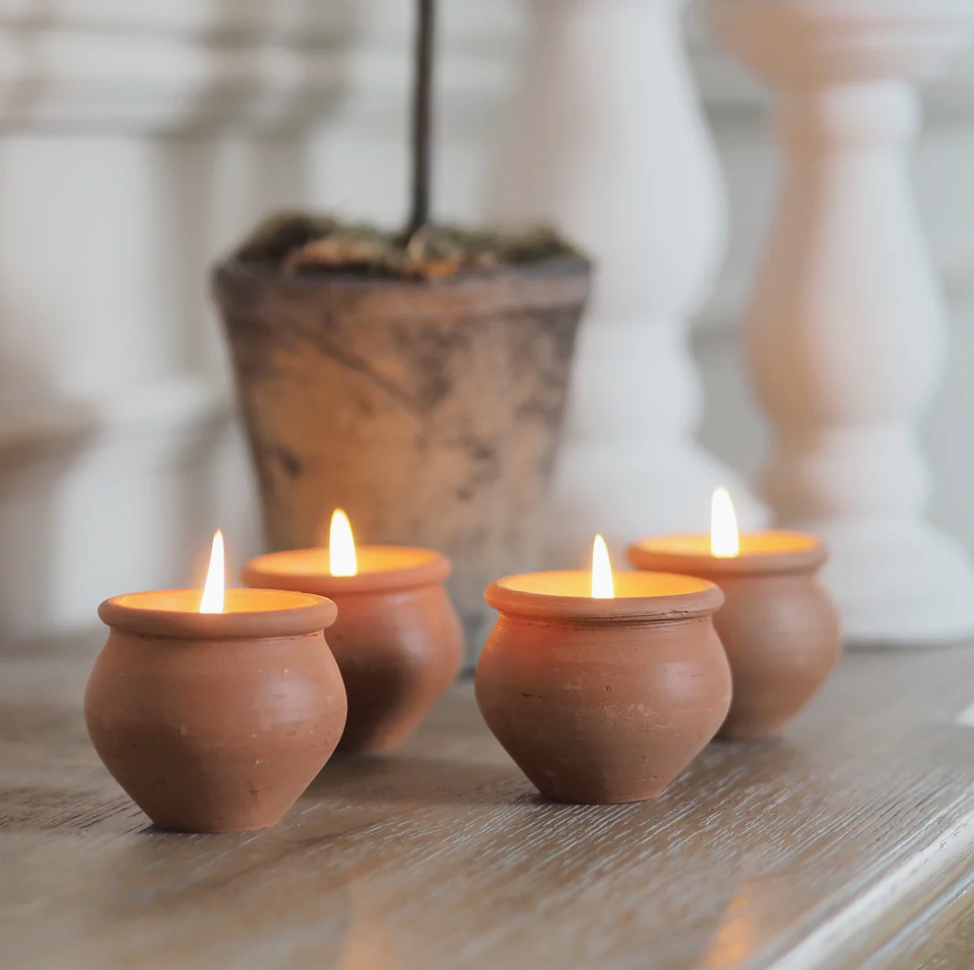 Dalit Range - Terracotta Candles - Murgan Box of 4